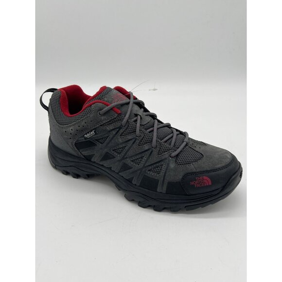 The North Face Mens Size 9 Vibram Sole Hiking Shoe Single Right Gray & Red - Picture 4 of 10